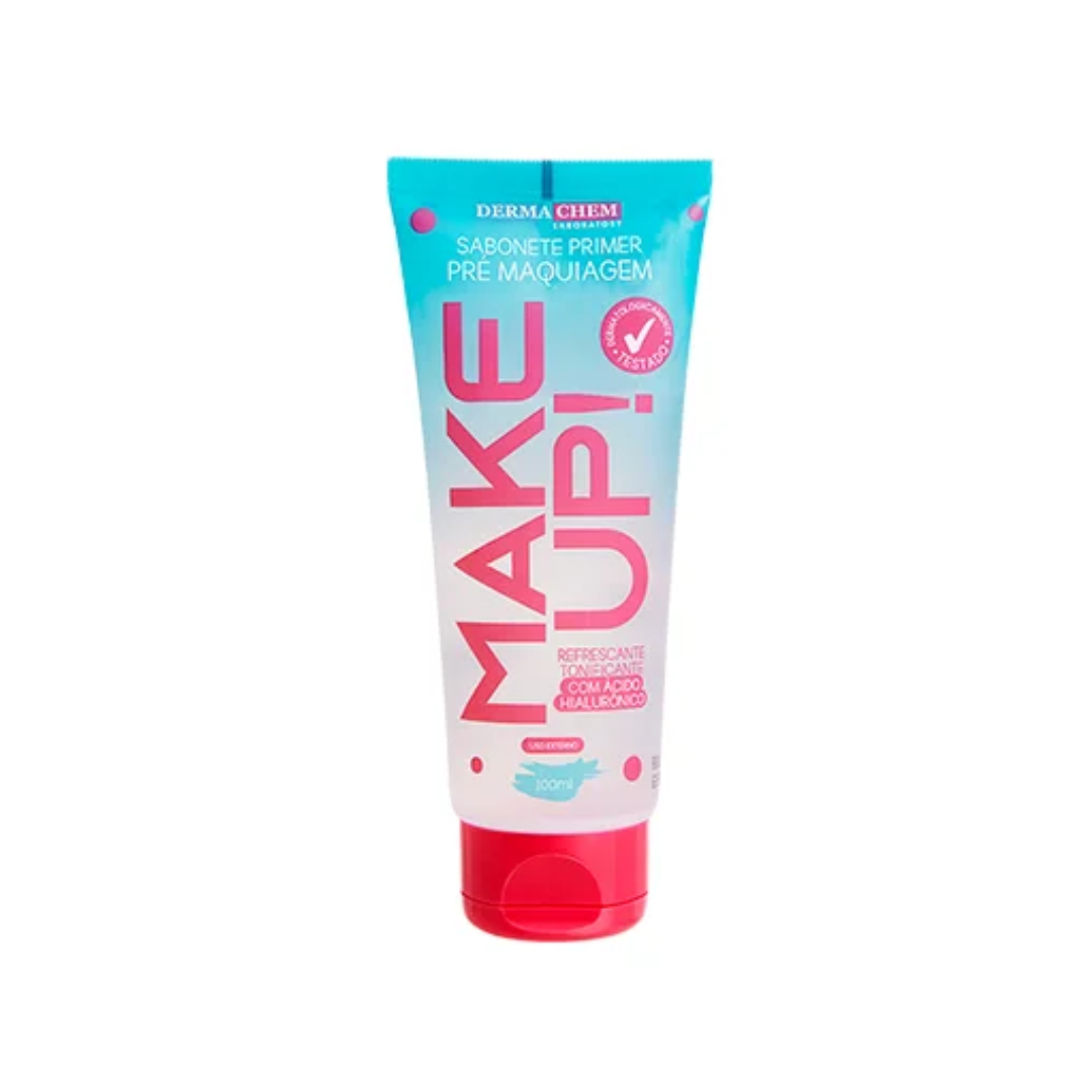 O Sabonete Primer Pré Maquiagem Make UP Dermachem prepara sua pele para uma maquiagem perfeita com o Sabonete Primer da Dermachem. Desenvolvido com ácido hialurônico, ele promove uma hidratação profunda 3D, deixando a pele mais macia, uniforme e aveludada.