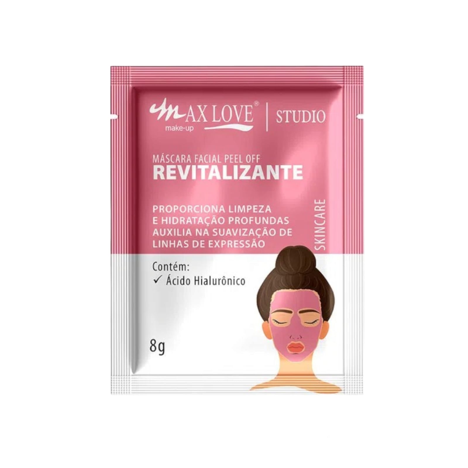 A Máscara Facial Peel Off Revitalizante Max Love proporciona hidratação profunda e remove as impurezas dos poros. Com ação calmante e revitalizante e ainda auxilia na suavização de linhas de expressão.