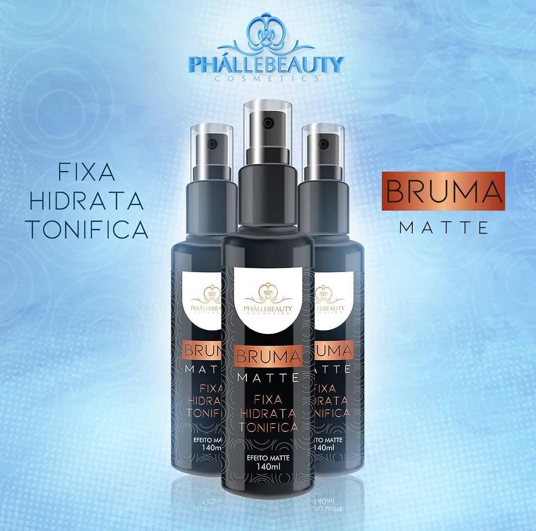 A Bruma Matte Phállebeauty além de realçar sua beleza natural, ela oferece uma camada de proteção contra os danos externos do dia a dia. Sua fórmula exclusiva, enriquecida com extratos de Aloe Vera, Algodão e Hamamelis, prepara a pele para a maquiagem perfeita, garantindo maior fixação e durabilidade. .