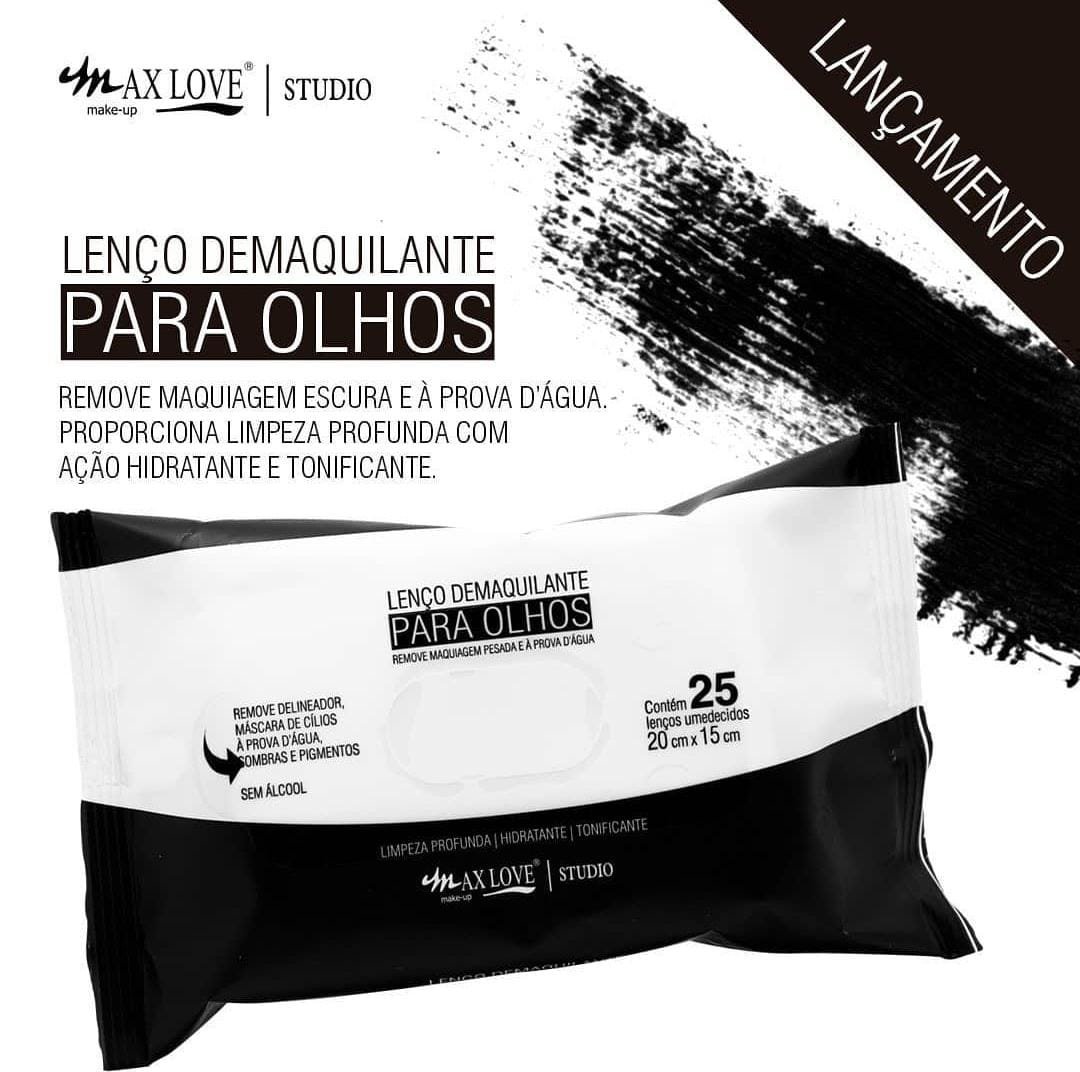 O Lenço Demaquilante para Olhos Max Love foi especialmente desenvolvido para esta área que costuma receber maquiagens mais escuras e à prova d'água. Promove limpeza profunda e tem ação hidratante e tonificante.