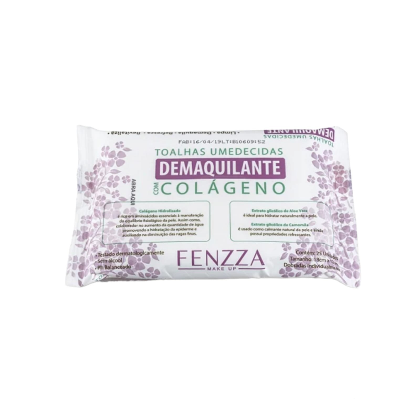 A Tolha Umedecidas Demaquilante Com Colágeno Fenzza possuem extrato glicólico de Aloe Vera, que hidrata naturalmente a pele além do extrato de camomila, que é usado como calmante natural e possui efeitos refrescante.