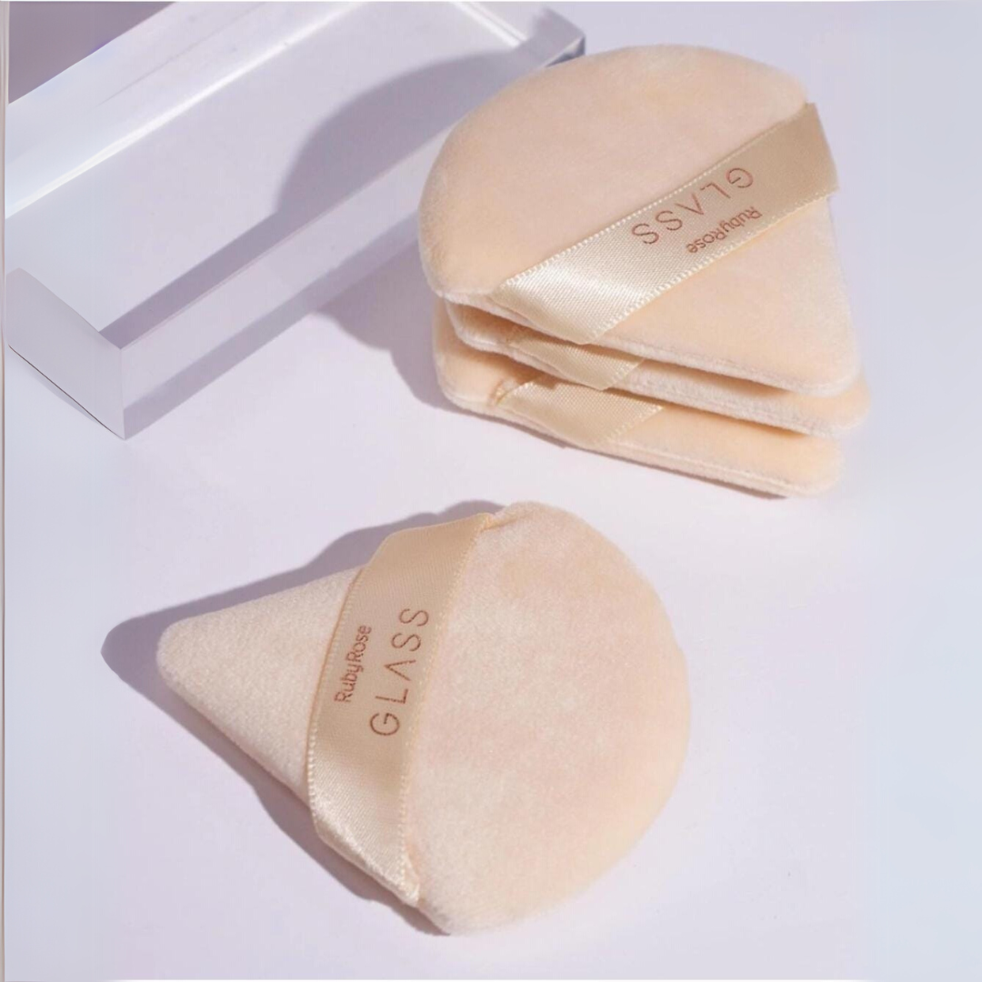 Esponja De Pó Powder Puff Glass Ruby Rose