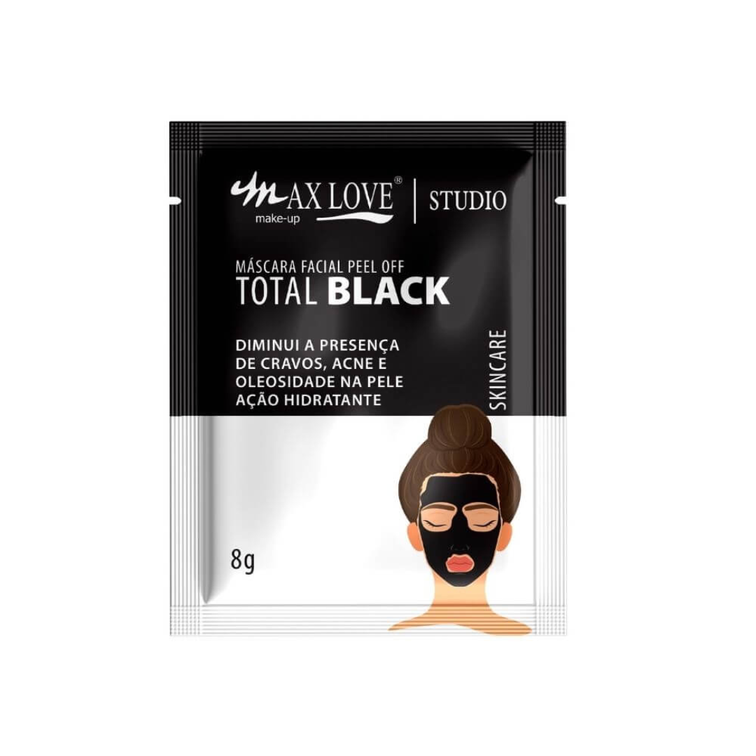 A Máscara Facial Peel Off Total Black Max Love diminui a presença de cravos, acne e oleosidade da pele. Com ação rejuvenescedora e hidratante. Ideal para complementar a rotina de cuidados com a pele.