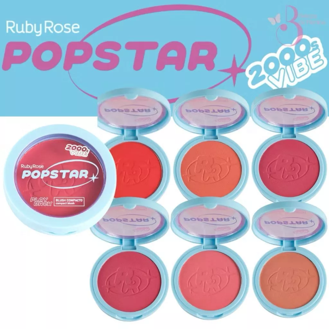 Blush Compacto Play Back Pop Star Ruby Rose HB M08
