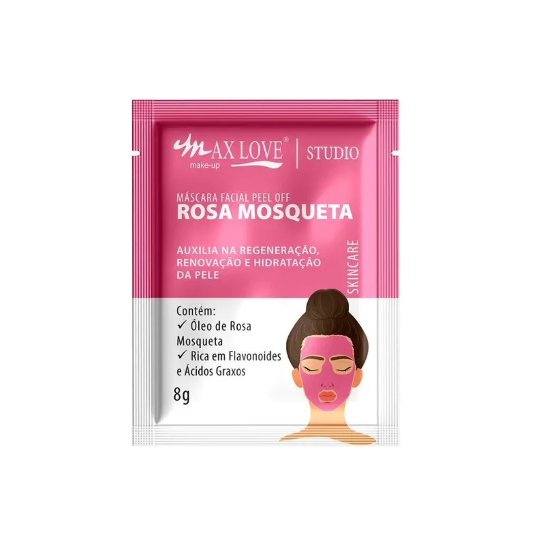 A Máscara Facial Peel Off Rosa Mosqueta Max Love auxilia na regeneração, renovação e hidrataçãoda pele. Com óleo de rosa mosqueta, rica em flavonoides e ácidos graxos o que torna um excelente regenerador dos tecidos, melhorando o aspecto da pele.