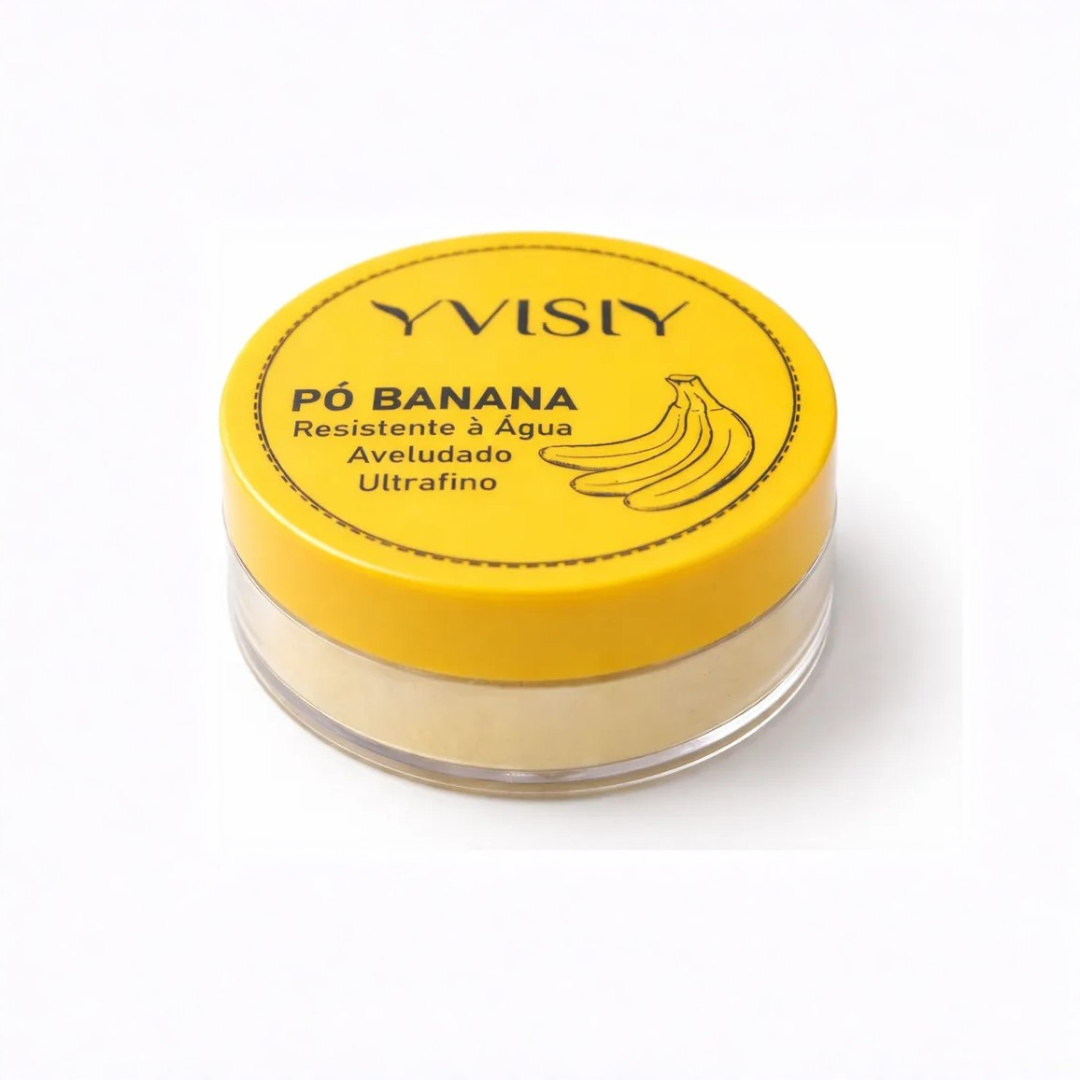O Pó Banana Yvisiy é perfeito para quem deseja uma pele com acabamento impecável. Ele sela a maquiagem, controla a oleosidade e ainda oferece um efeito iluminado sem pesar.